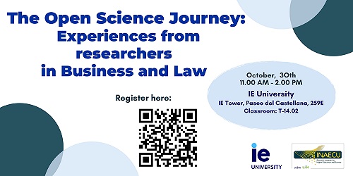 The Open Science Journey: Experiences form researchers in Business and Law. The Open Science Journey: Experiences form researchers in Business and Law.