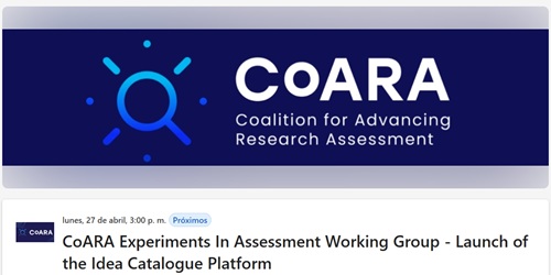 Invitation from CoARA Experiments in Assessment WG - Launch of Idea Catalogue