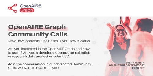 OpenAIRE Graph Community Call OpenAIRE Graph Community Call