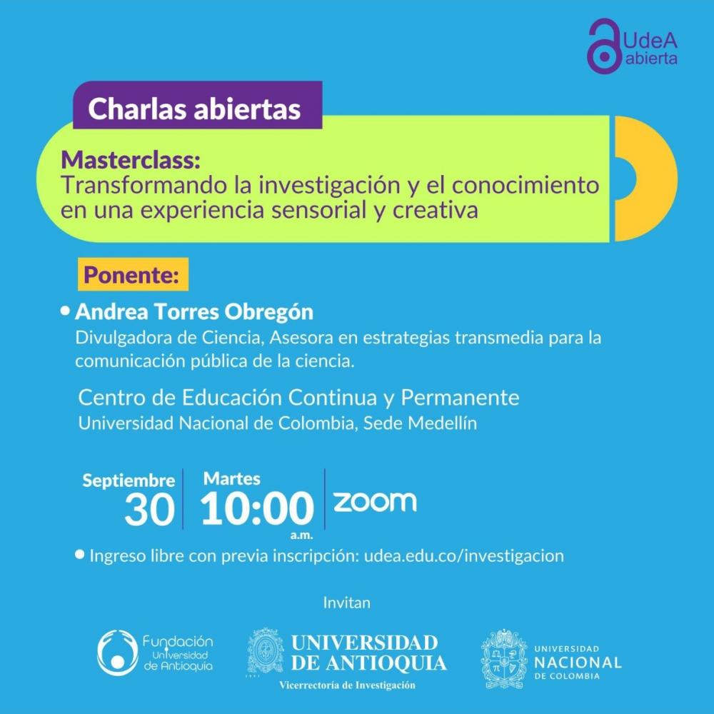 Transformando la investigación y el conocimiento en una experiencia sensorial y creativa