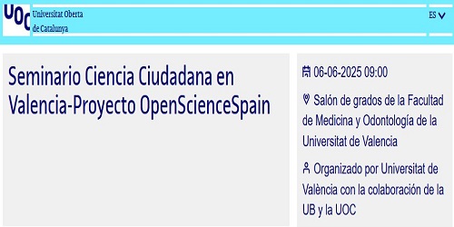 Seminario Ciencia Ciudadana en Valencia-Proyecto OpenScienceSpain Seminario Ciencia Ciudadana en Valencia-Proyecto OpenScienceSpain