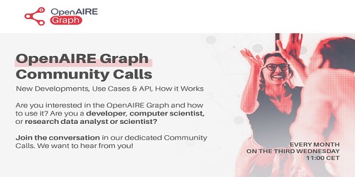 OpenAIRE Graph Community Call OpenAIRE Graph Community Call
