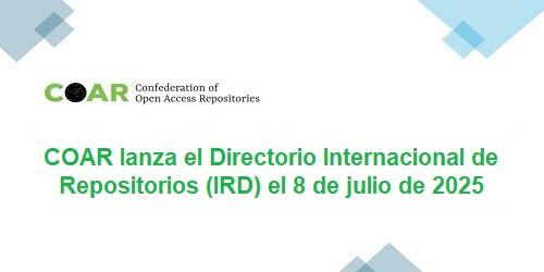 COAR lanza el Directorio Internacional de Repositorios (IRD) 
