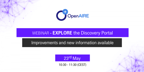 OpenAIRE EXPLORE: Improvements and new information available