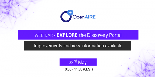 OpenAIRE EXPLORE OpenAIRE EXPLORE: Improvements and new information available