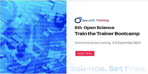 6th OpenAIRE Open Science Train-the-Trainer Bootcamp 6th OpenAIRE Open Science Train-the-Trainer Bootcamp