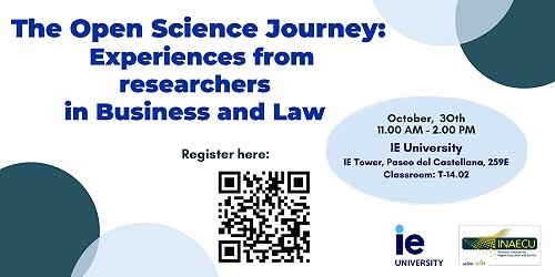 The Open Science Journey: Experiences form researchers in Business and Law. The Open Science Journey: Experiences form researchers in Business and Law.