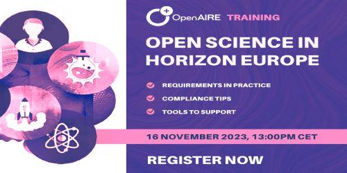 Horizon Europe Open Science requirements in practice Horizon Europe Open Science requirements in practice