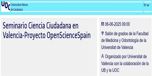 Seminario Ciencia Ciudadana en Valencia-Proyecto OpenScienceSpain Seminario Ciencia Ciudadana en Valencia-Proyecto OpenScienceSpain