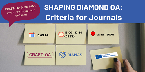 Shaping Diamond OA: Criteria for Journals Shaping Diamond OA: Criteria for Journals
