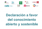 Declaración a favor del conocimiento abierto y sostenible