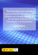 Recomendaciones para la implementación del artículo 37 (Resumen) Recomendaciones para la implementación del artículo 37 (Resumen)